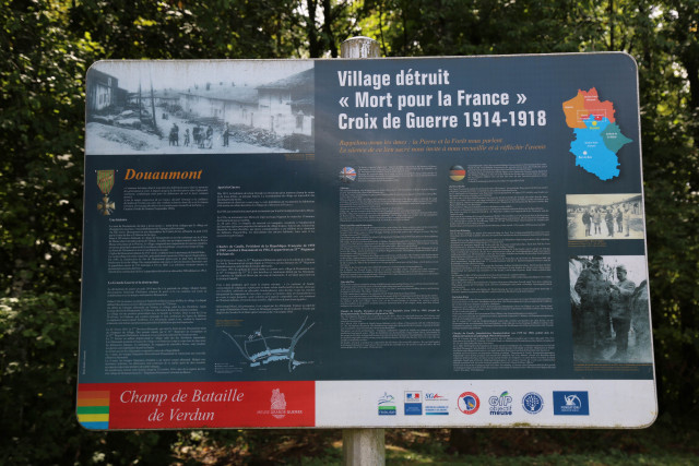 Das zerstörte Dorf Fleury-devant-Douaumont
